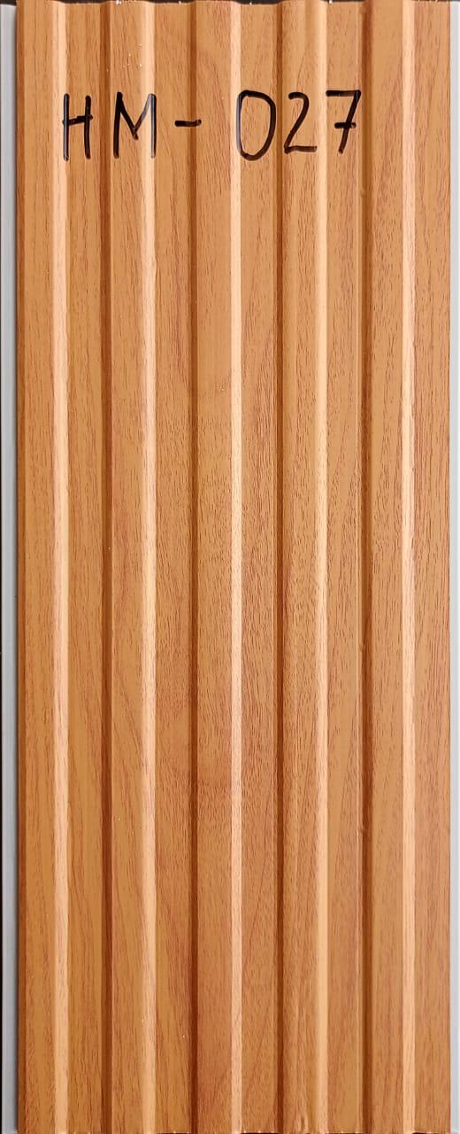 PVC fluted panel honey oak